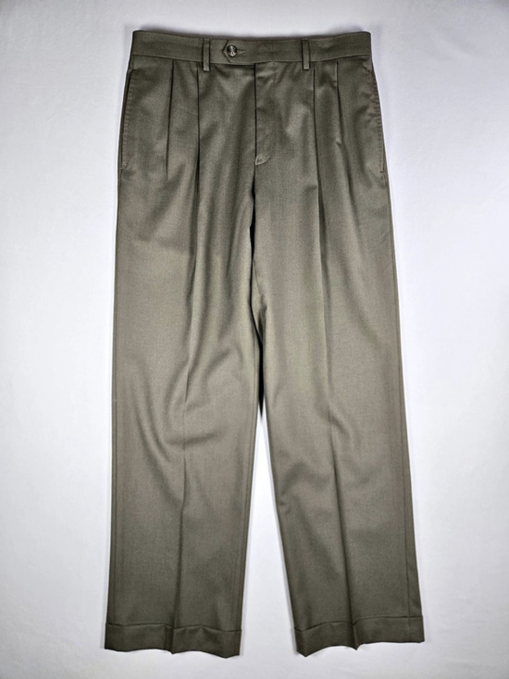 Lauren Ralph Lauren Total Comfort Woodress Brown Wool Dress Pants W32 L30